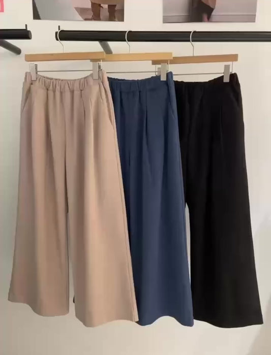 ♡舒適實穿垂墜保暖寬褲♡ (C251224)